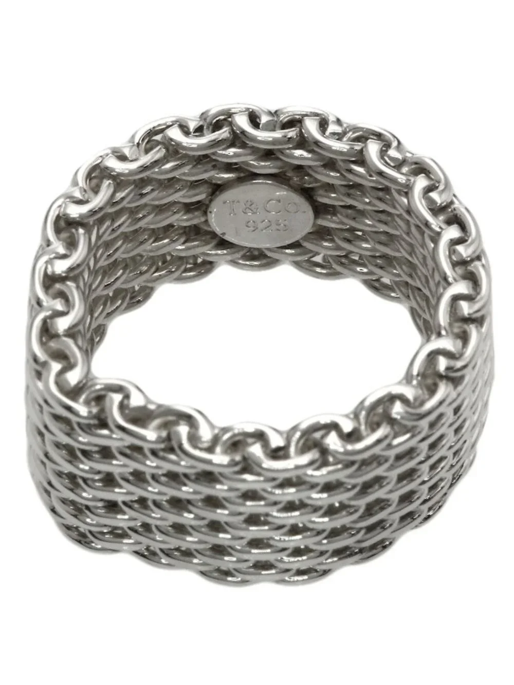 Tiffany & Co Somerset Mesh Ring Silver